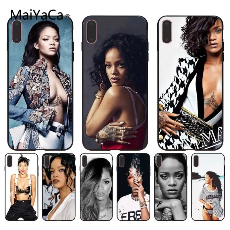 Чехол MaiYaCa Rihanna для iphone X 8 8plus 6S 6plus 5 5s 6s Plus 7 7plus|Чехлы-накладки| |
