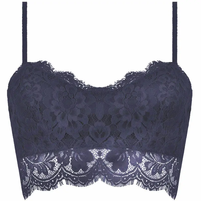 2018 сексуальный женский летний кружевной топ без рукавов однотонный укороченный