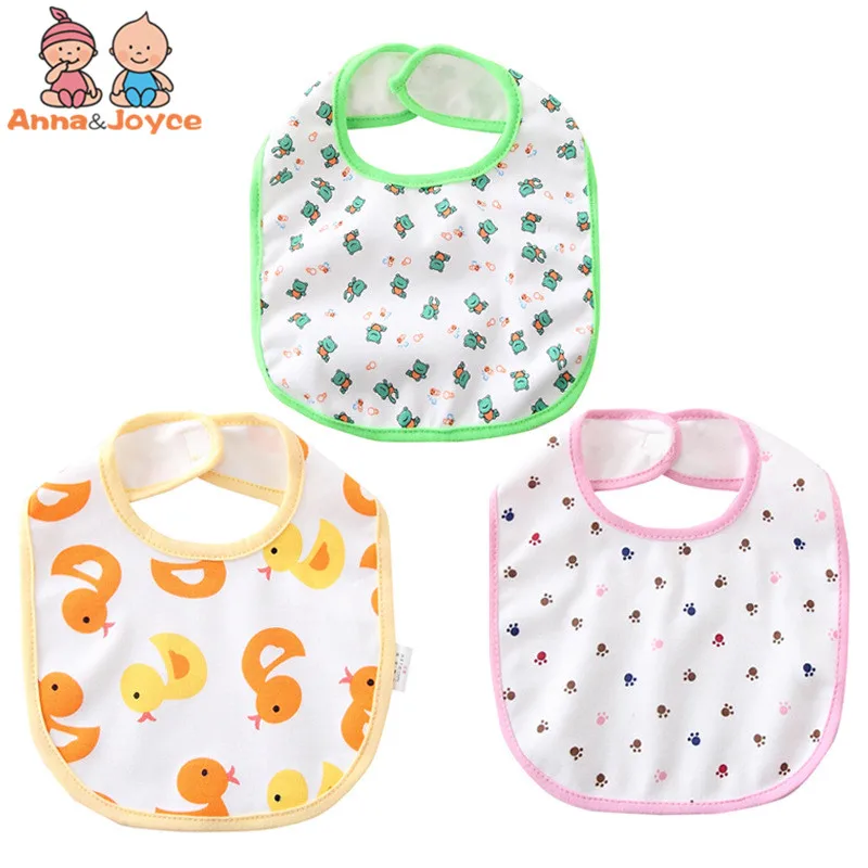 

5pc/lot Baby Bib Printing of Cotton Waterproof Bib Big Dinner Clothes HTRK0049