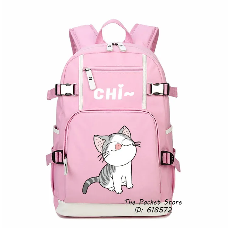 4 Женский рюкзак Kawaii Cat, милый домашний рюкзак Chi's, тканевый школьный рюкзак Chi Cat, розовый рюкзак для путешествий - Цвет: 4