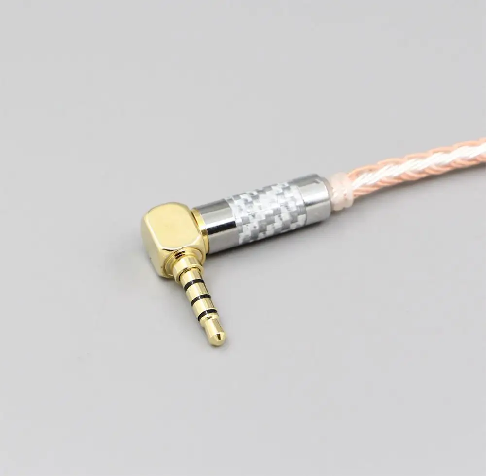 3.5mm 4pole 3,5 мм 2,5 мм 4,4 мм сбалансированный 16 Core OCC Серебристые наушники кабель для HiFiMan HE400 HE5 HE6 HE300 HE560 HE4 HE500 HE6 LN006403 - Color: 3.5mm 4pole