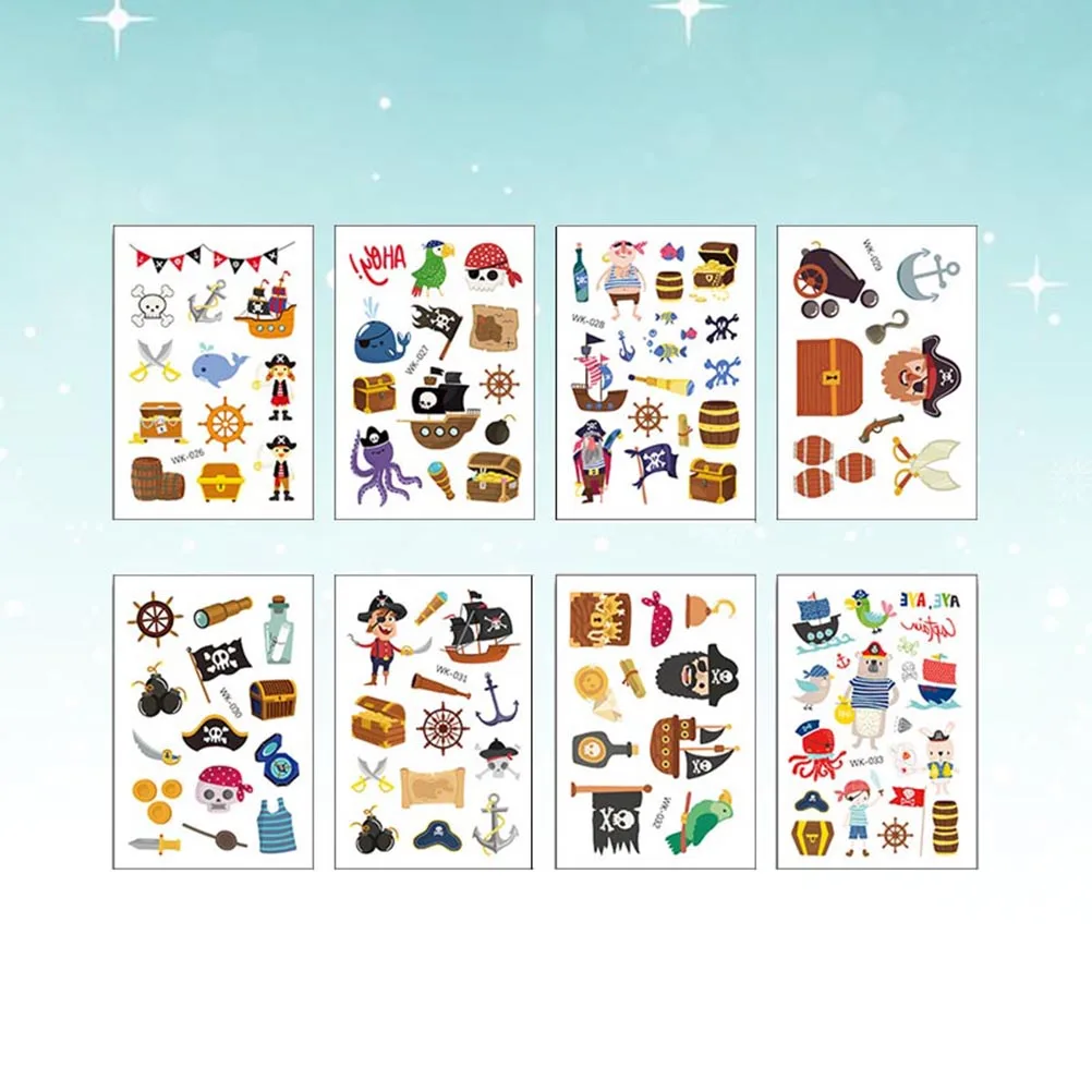 8 шт. изысканные нетоксичные 3D-Наклейки для татуировок | Игрушки и хобби