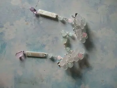 A hair clip forehead Чешские лепестки цветок заколка для волос ханьфу, косплей аксессуары для волос для ТВ игры или фотографии китайские украшения для волос - Цвет: A hair clip forehead