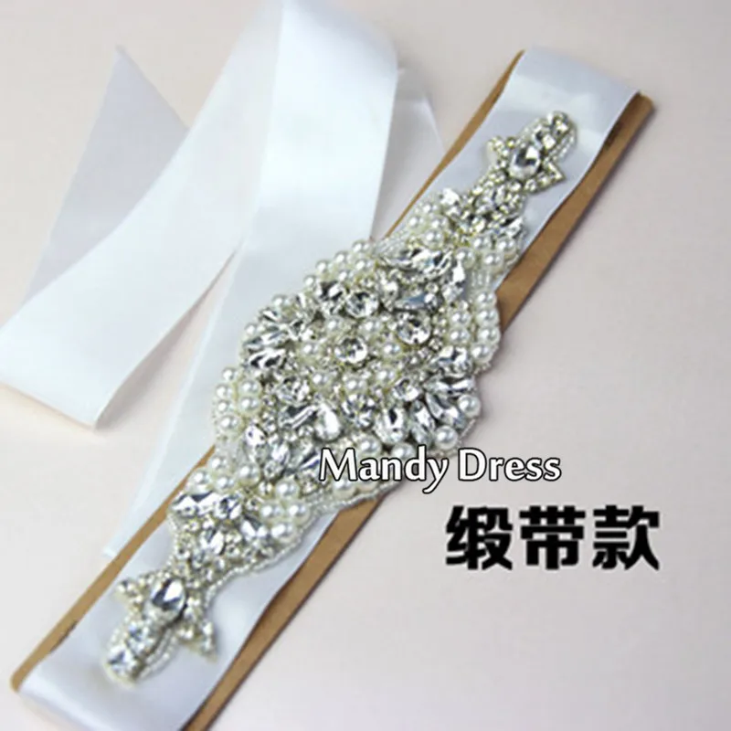 Mandy 2016 Wedding Accessories Appliqued Artificial Pearls Diamonds Handmade Manual Cutting Yarn or Satin Noble Belts | Свадьбы и