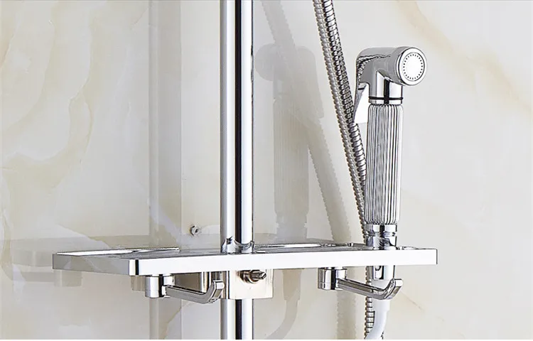 Senducs Chrome Thermostatic Shower Set Classic Bathroom System with Cheap Price Brass Top | Обустройство дома