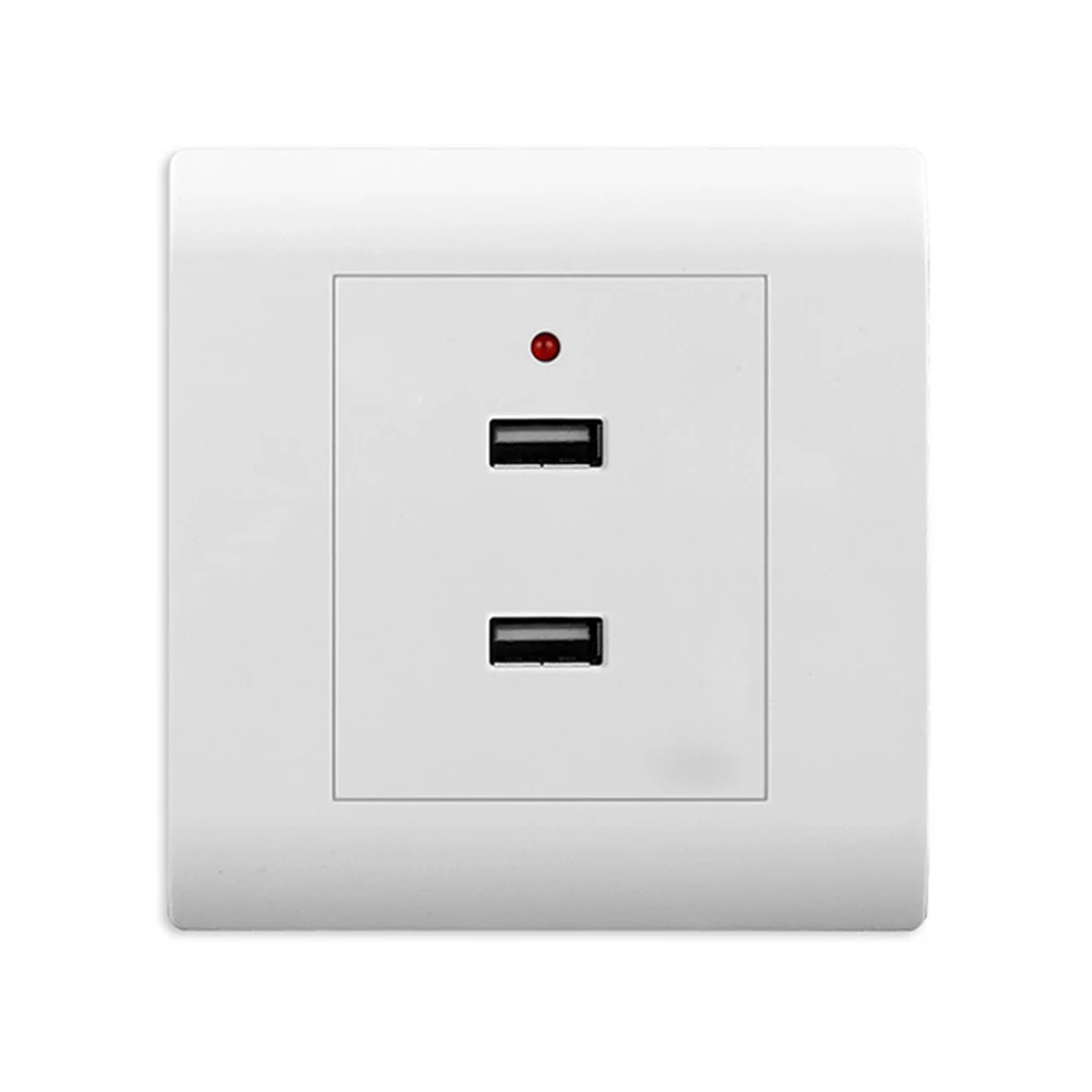 Новейшая модель 1 шт. Dual USB настенная розетка Зарядное устройство AC/DC Мощность