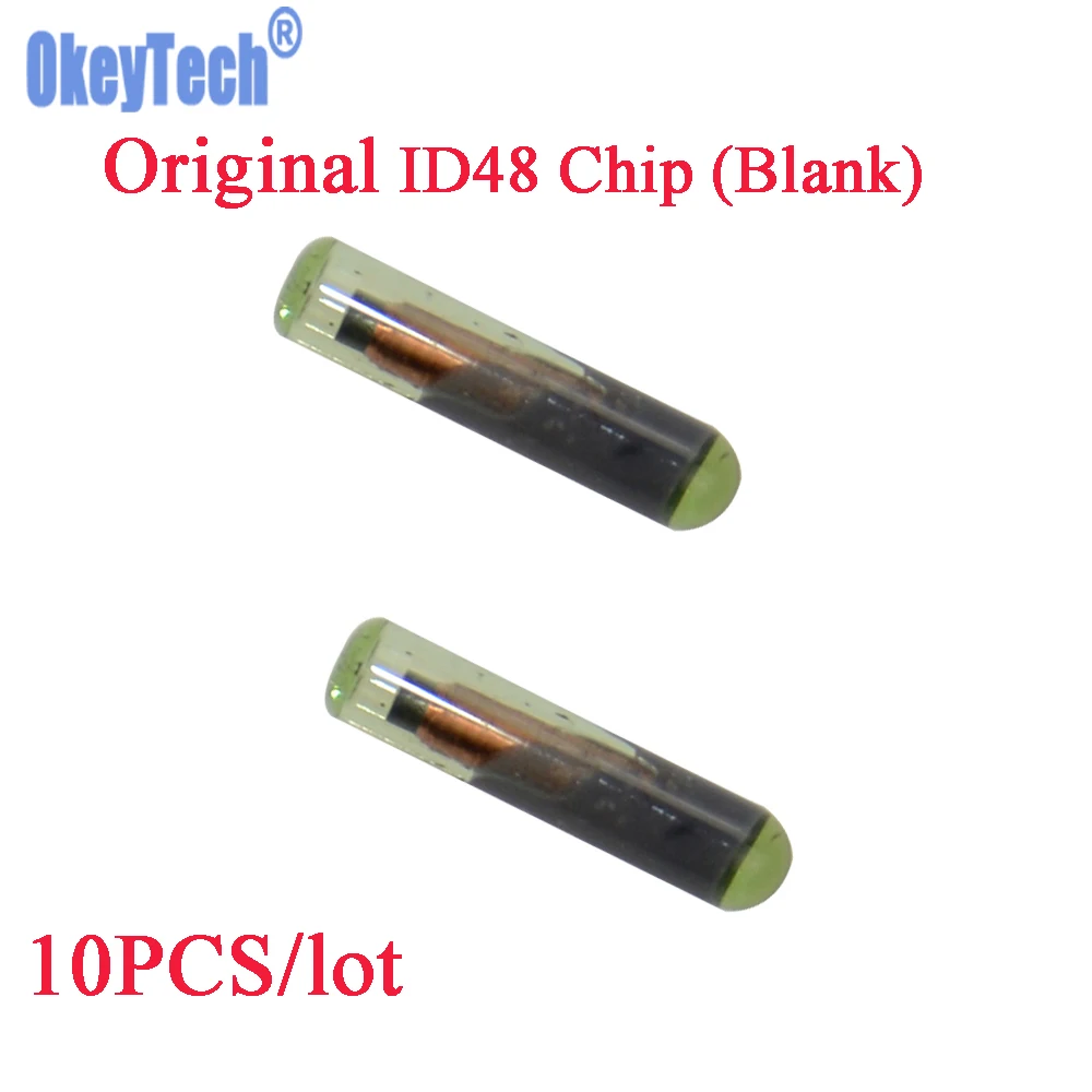 OkeyTech оригинальный 10 шт./лот Автомобильный ключ чип Стекло пустой ID48 Megamos крипто