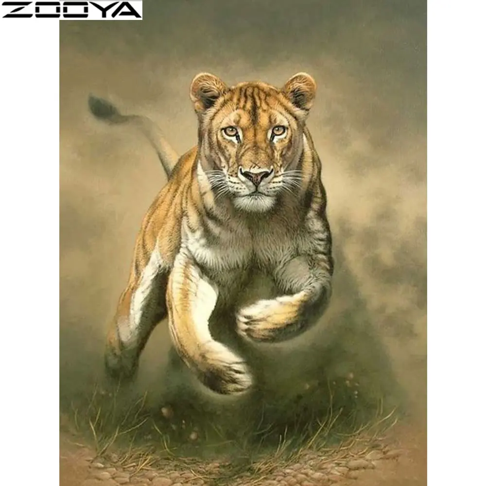 ZOOYA фотографии стразы алмазная вышивка распродажа животные Полная площадь 5D