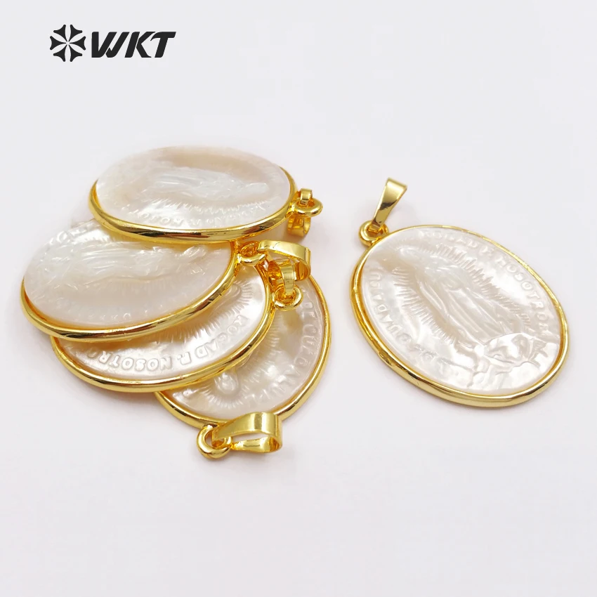 WT-P1353 WKT оптовая продажа подвеска в классическом Кулон овальной формы Религиозном