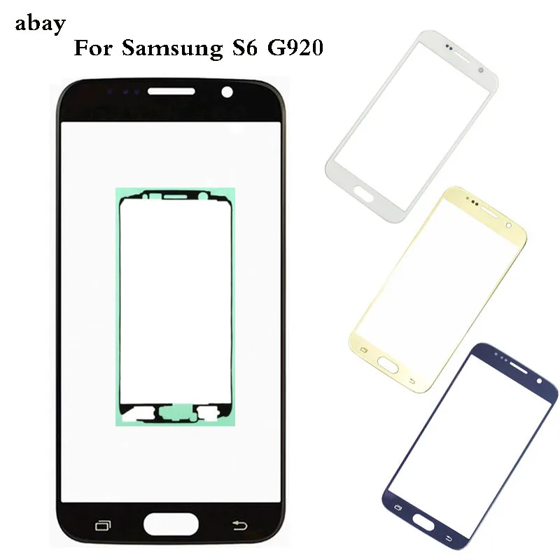 Сменное внешнее стекло для samsung galaxy S6 G920 G920F сенсорный экран переднее внешний