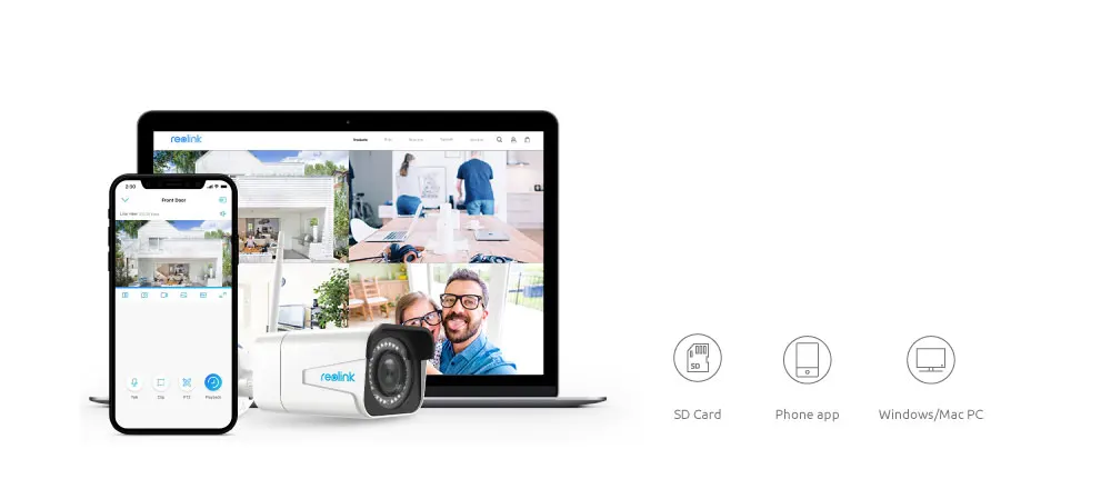 Reolink камера безопасности 5MP 2,4G/5G WiFi камера HD 4x оптический зум Встроенный слот для sd-карты ночное видение Пуля IP камера RLC-511W