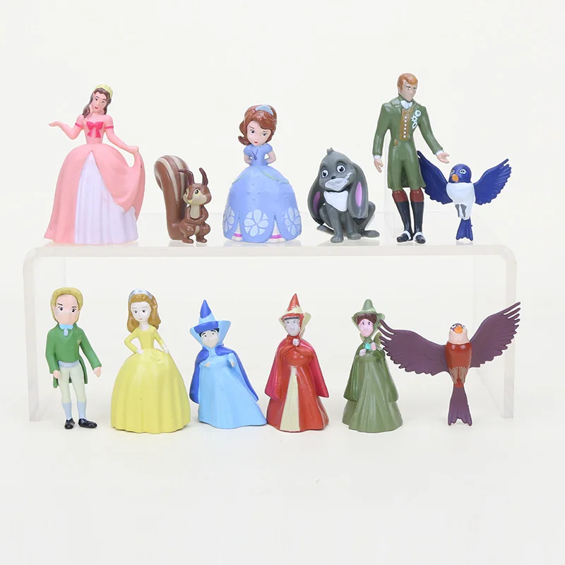 12 шт./компл. новая первая ПВХ фигурка игрушка принцесса куклы украшение день