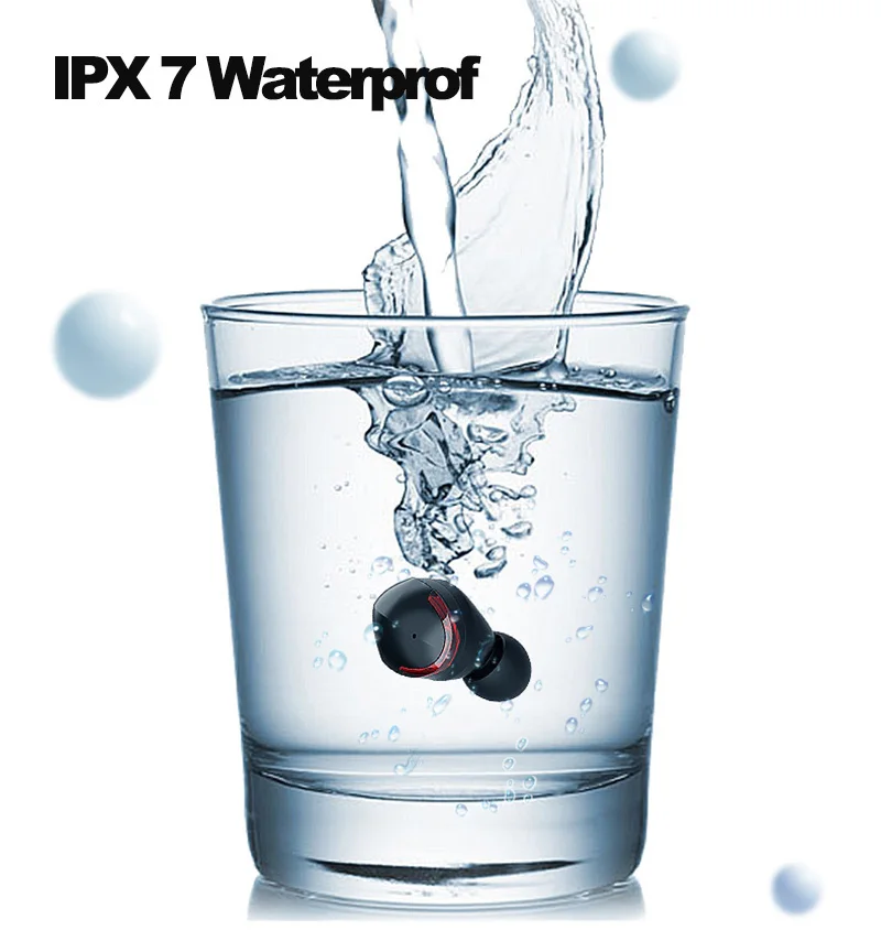 TWS Bluetooth 5 0 наушники вкладыши IPX7 водонепроницаемый Встроенный микрофон