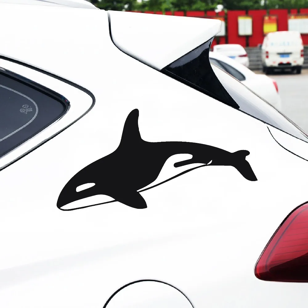 Tangcredy 15 2*7 5 см Orca Killer Whale Fish Виниловая Наклейка Автомобильные наклейки с животными