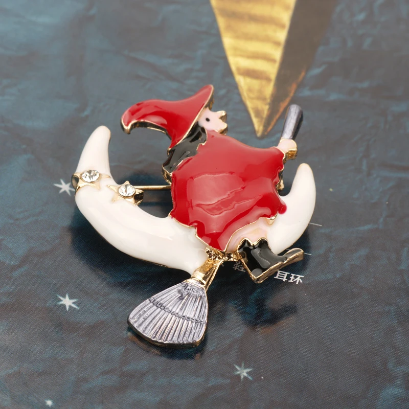 Dongsheng jewelry Boutique Jewelry брошь эмалированный штифт Witch Besom Веник для женщин мужчин