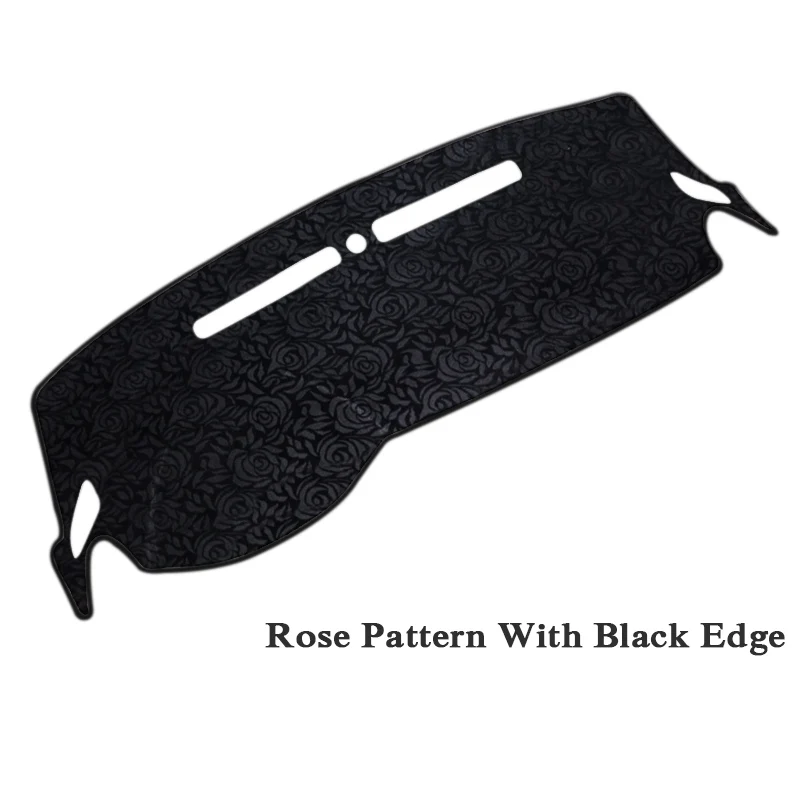 Rose Black LHD QCBXYYXH для MG6 LHD розы узор приборной панели Коврик защитный подкладке Photophobism площадку подушка тени внутренних аксессуаров - Название цвета: Rose Black LHD