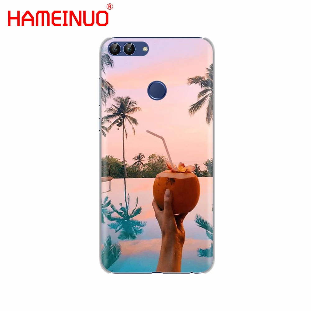 HAMEINUO кокосовый на пляже чехол для телефона Huawei NOVA 2 2S 3e PLUS LITE P smart 2018 enjoy 7s mate 7 8 9 10 pro