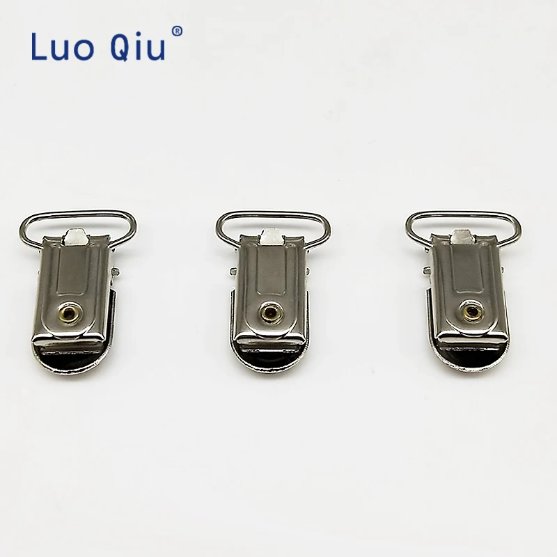 Luo Qiu 5 шт./лот U форма 35*20 мм Серебристые подтяжки зажимы для брюк практичные клипса
