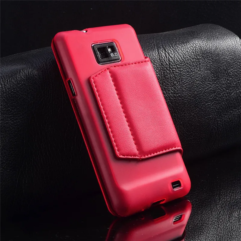 Для Samsung Galaxy S2 SII i9100 Роскошный чехол кошелек из искусственной кожи с откидной