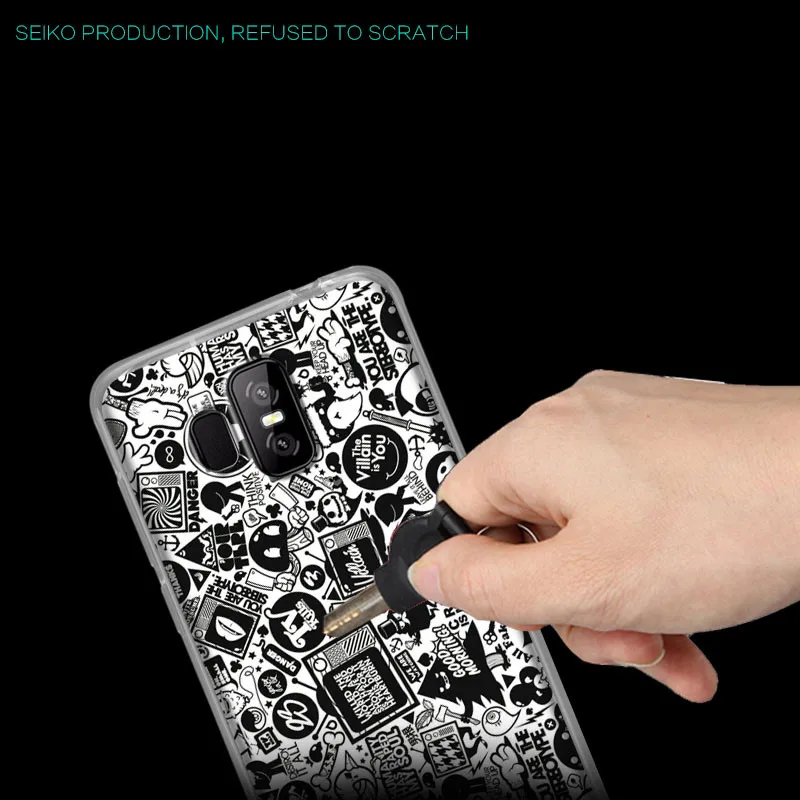 Silicone Case For Homtom S7 5.5 inch Cover Fashion Patterned Soft TPU Anti-knock Back |
