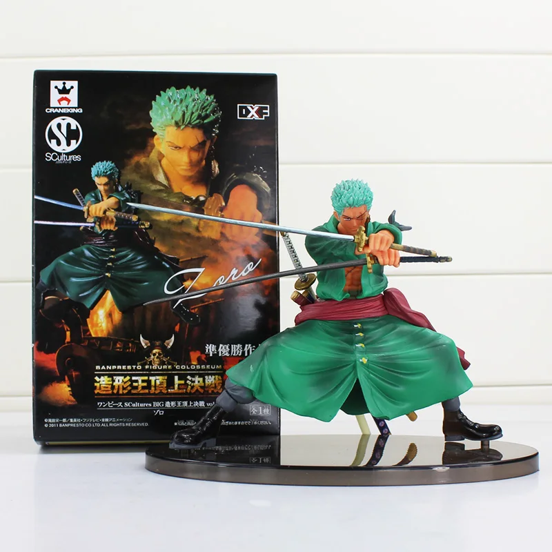 На высоком каблуке 12 см с рисунком из аниме ророноа Зоро PVC Фигурки Игрушка