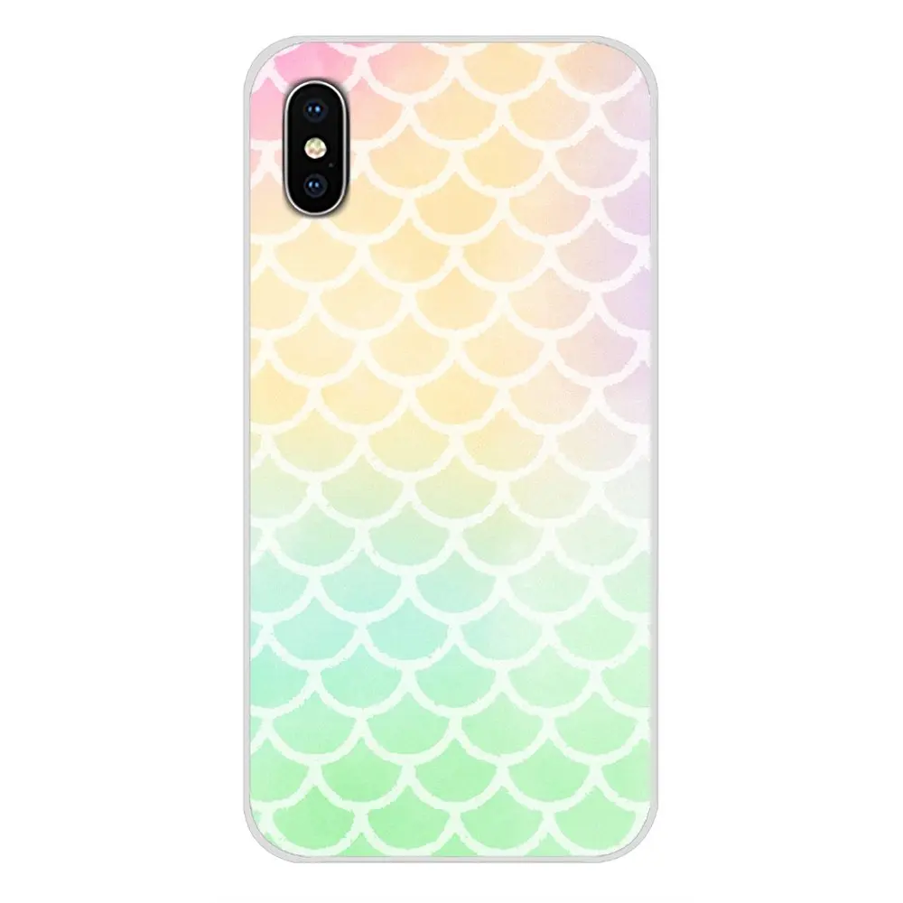 Mermaid Fish Scale Pattern Soft Transparent Shell Case For Samsung Galaxy J1 J2 J3 J4 J5 J6 J7 J8 Plus 2018 Prime 2015 2016 2017 | Мобильные