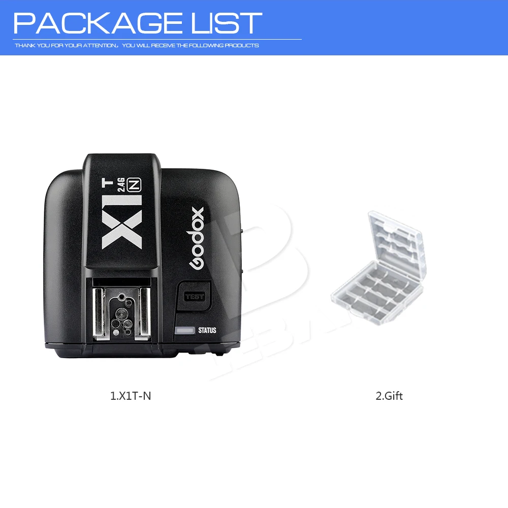 Godox X1T-N 2 4G E-TTL Беспроводная вспышка Speedlite одиночный передатчик (TX) для Nikon D800 D3X D3 D2X