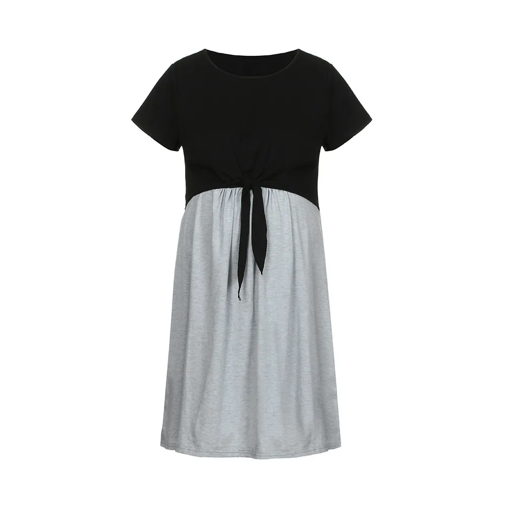 Женское платье для кормящих матерей комбинированные повязки беременных пижамы