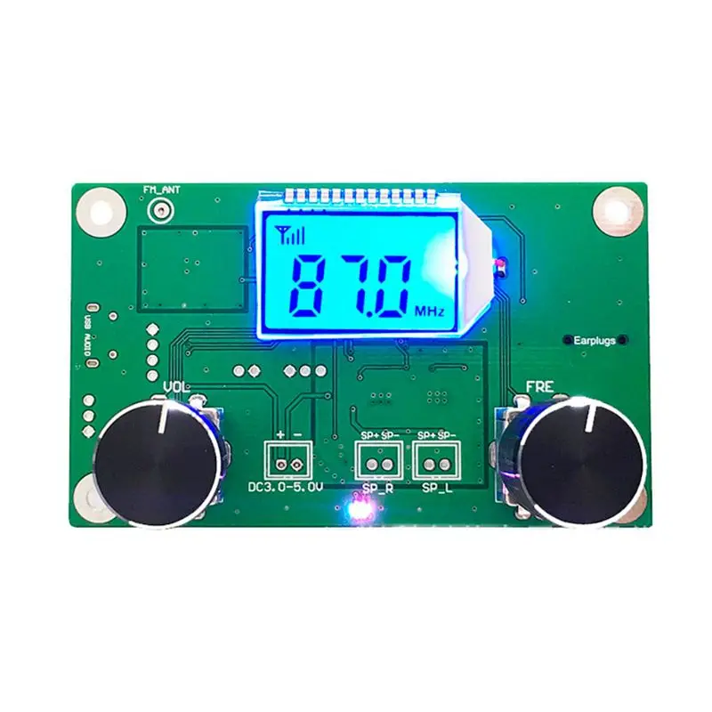 ABGN горячий цифровой FM 87-108MHz DSP и PLL LCD стерео радио приемник модуль + серийный