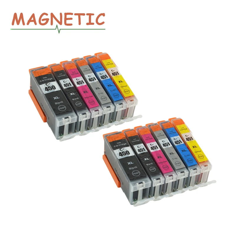 Чернила для принтера 12X PGI450 CLI451 чернильный картридж Canon pgi450 cli451 PIXMA IP7240 MG5440 MG5540 MG6440