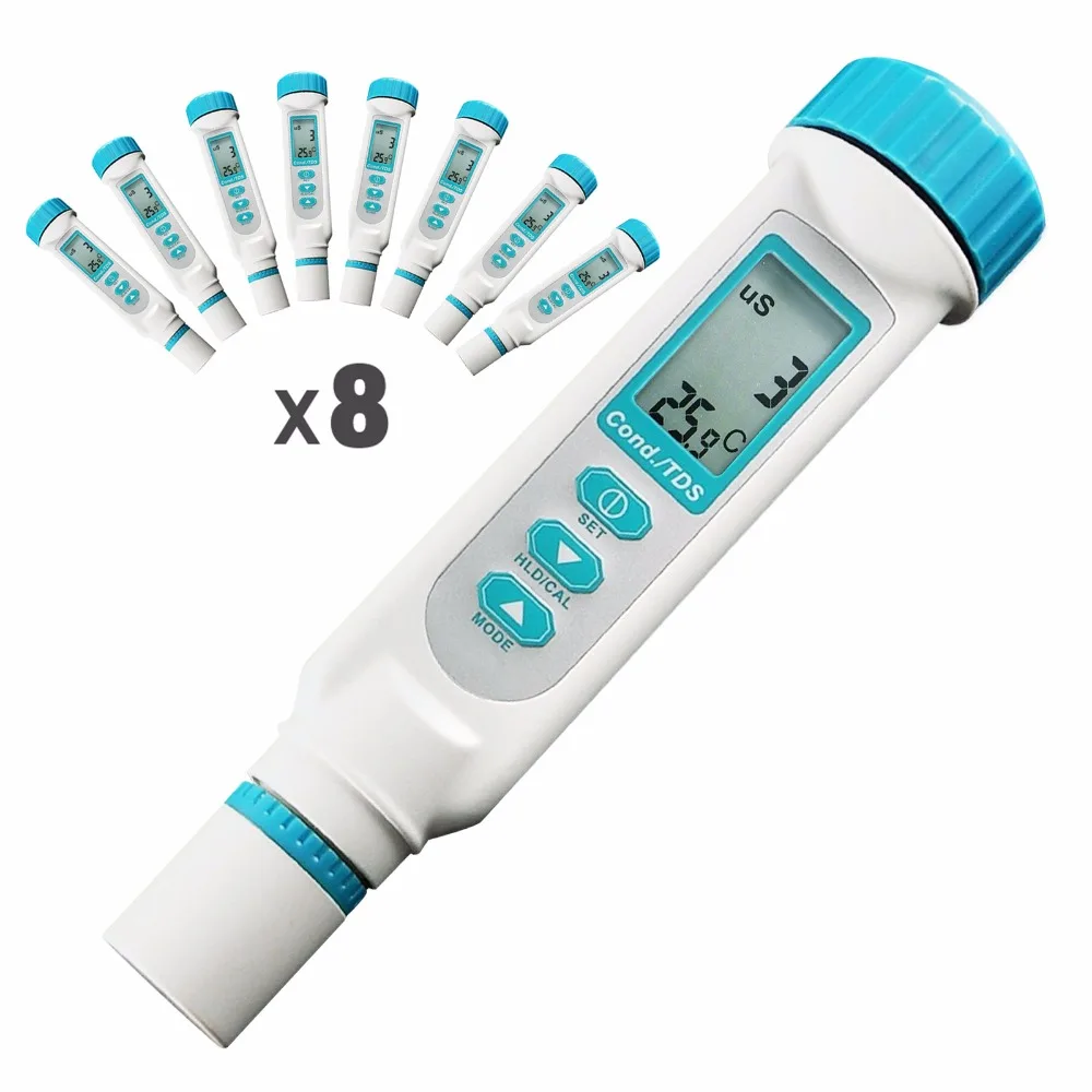 8 шт. х Портативный цифровой измеритель качества воды в виде ручки 3 1 Измеритель