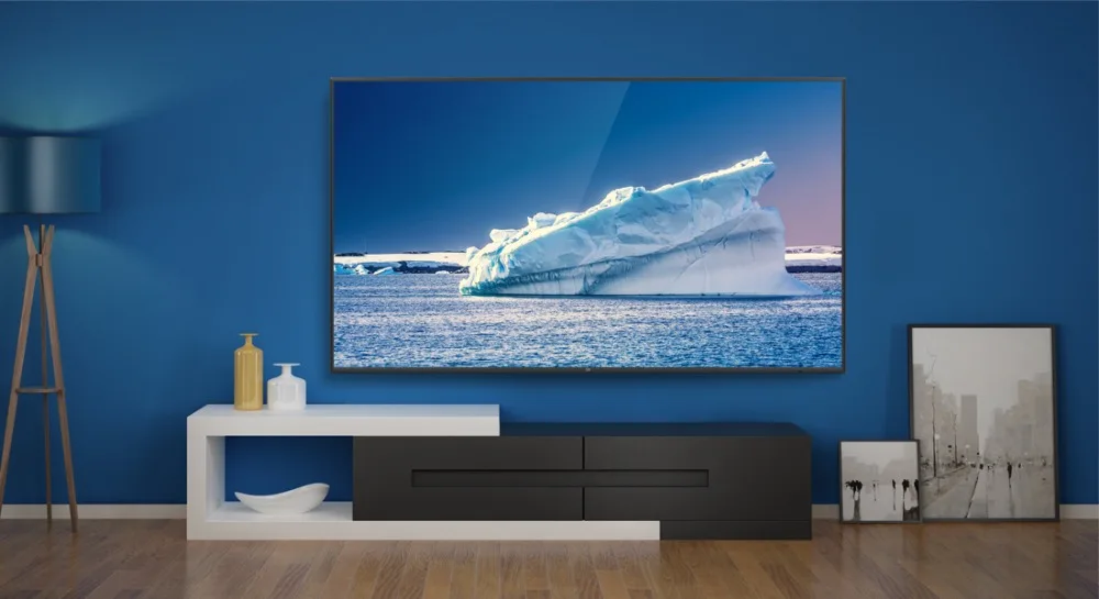 Xiaomi tv 4 75 дюймов английский интерфейс 4K Ultra-thin11.4mm корпус интеллектуальный пульт дистанционного управления 4K HDR 2 ГБ+ 32 ГБ Dolby sound