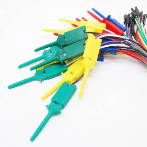 Тестовый крюк зажим для логического анализатора + гнездовой кабель Dupont Arduino Raspberry