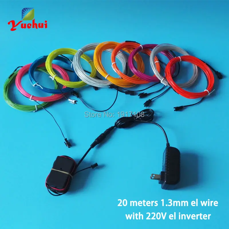 Новинка 1 3 мм 20 м электропровод АС в гибкая светодиодная нить неоновый светящийся