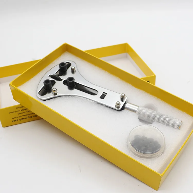 

Professional Watch Tools 3 Jaw Watch Repair Tool Kit Watch Hands Bottom Cover Opener Wrench Tool 37mm 55mm Give 18 steel teeth