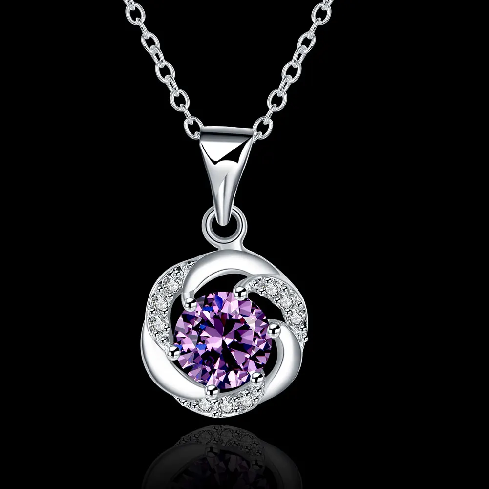 KITEAL 2017 silver plated women pendants Fashion Crystal small rose flower maxi colar Factory Wholesale | Украшения и аксессуары