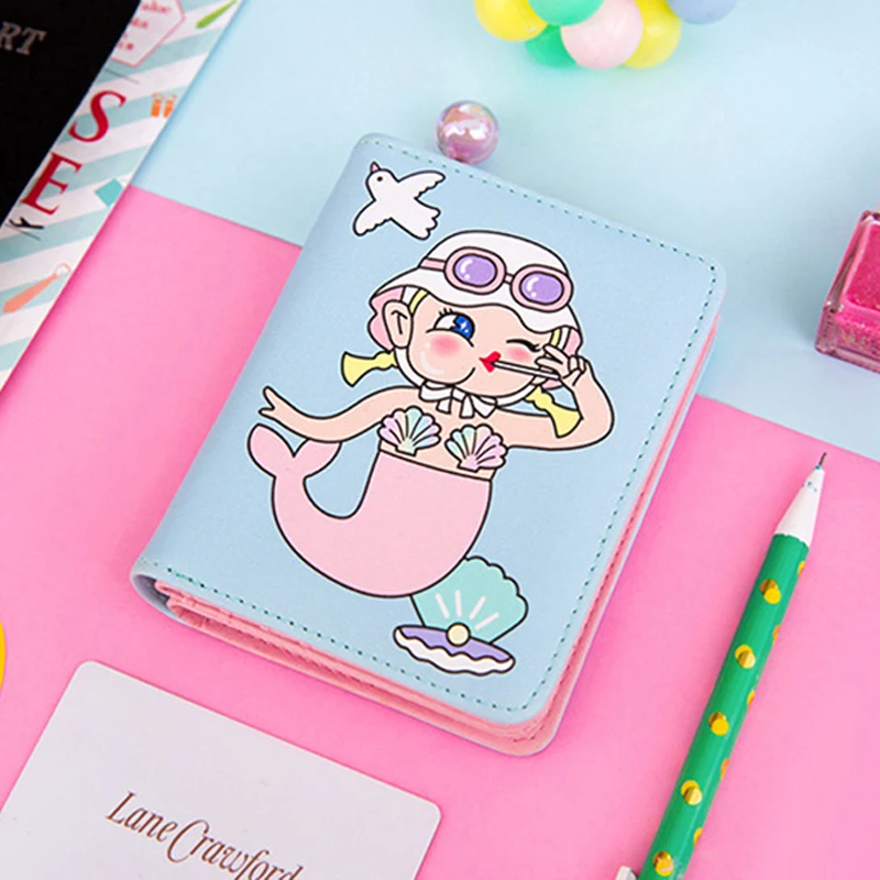 Lanzon короткий кошелек с единорогом для девушек красивый на молнии застежкой монет