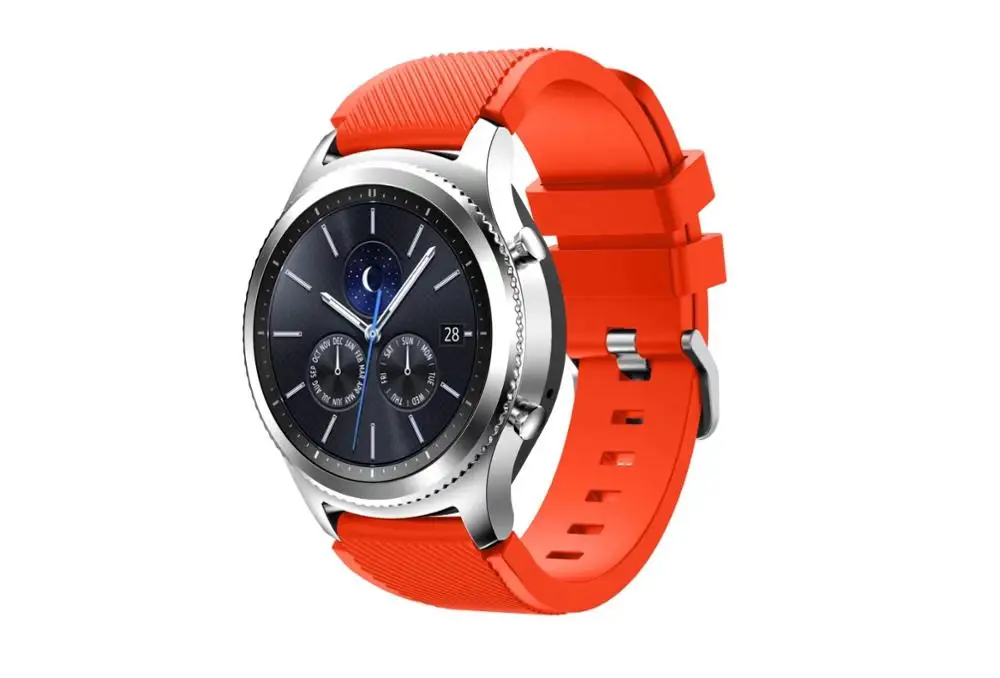 Gear S3 Frontier/классический ремешок для часов из мягкого силикона Samsung 22 мм|replacement watch