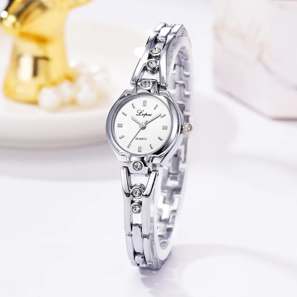 Lvpai женские часы Топ Бренд роскошные золотые браслет со стразами reloj mujer montre
