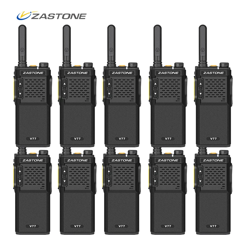 ZASTONE V77 портативная рация UHF 400 470MHz двухстороннее радио мини КВ трансивер|walkie talkie
