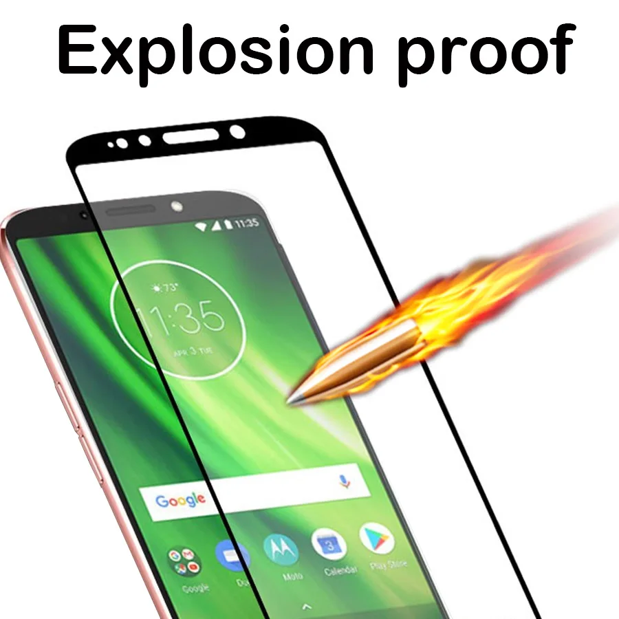 Защитное стекло закаленное для motorola moto g6 plus play g 6 g6plus g6play 9h|Защитные стёкла и