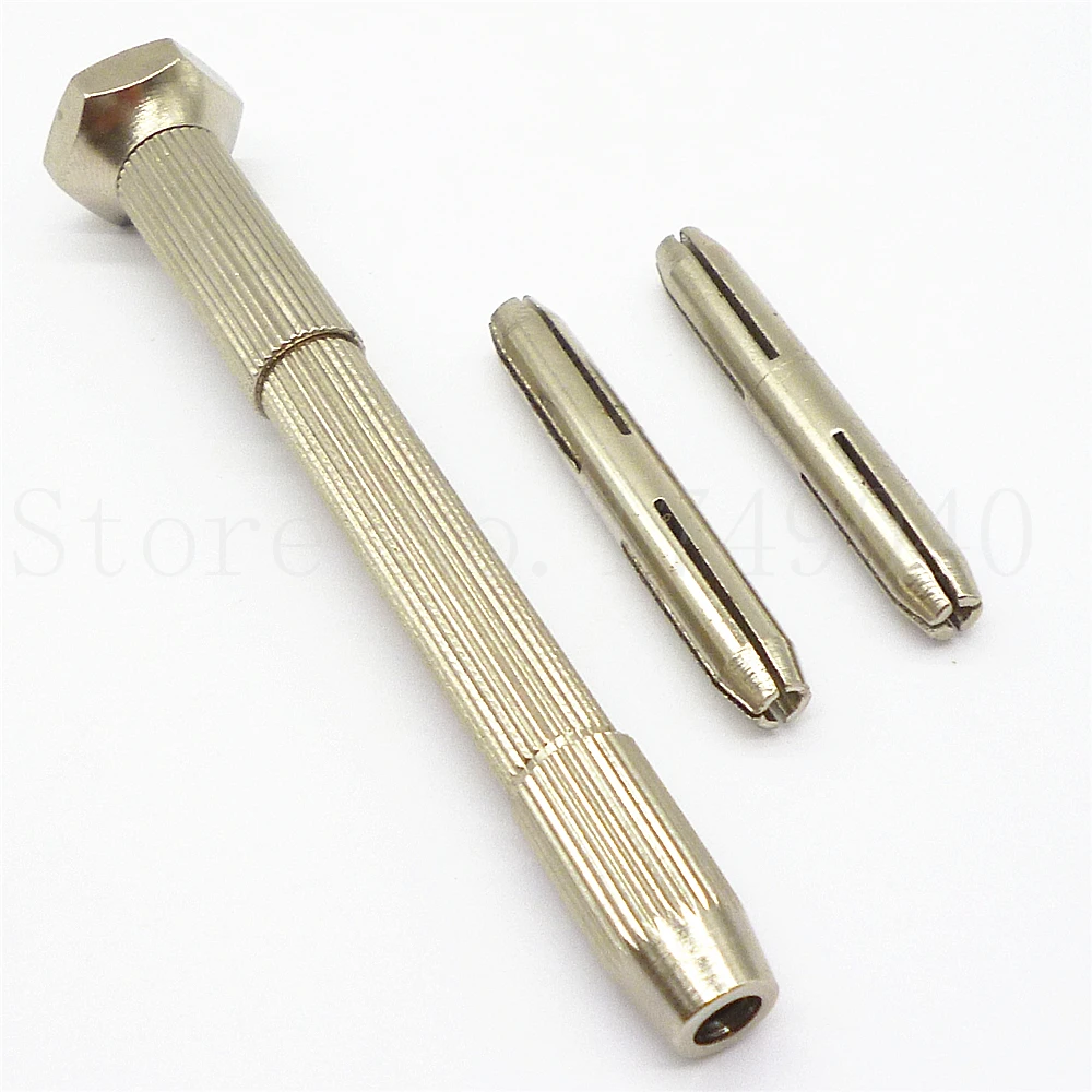 Шарнирная головка Mirco штифтовая тиска ручная дрель с 2 патронами для ювелирных