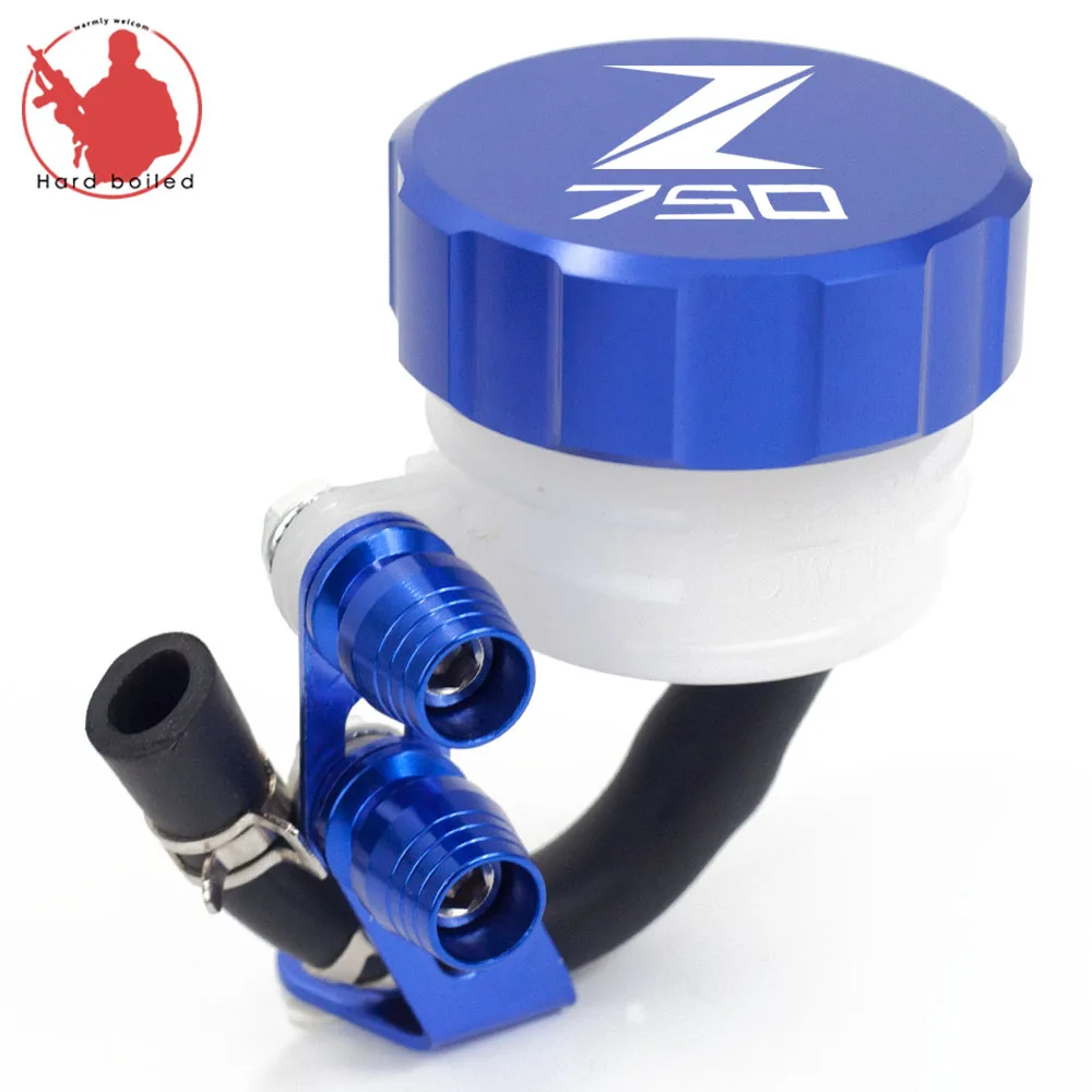 BLUE Горячая для KAWASAKI Z750 Z750R Z750S Z 750 аксессуары для мотоциклов Задняя Тормозная жидкость Крышка Резервуара масляный стакан - Цвет: BLUE