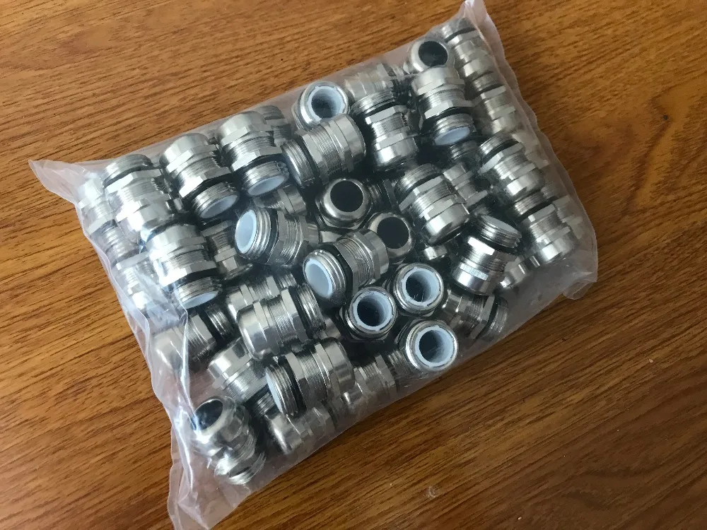 Латунный Водонепроницаемый Электронный нейлоновый кабельный сальник с