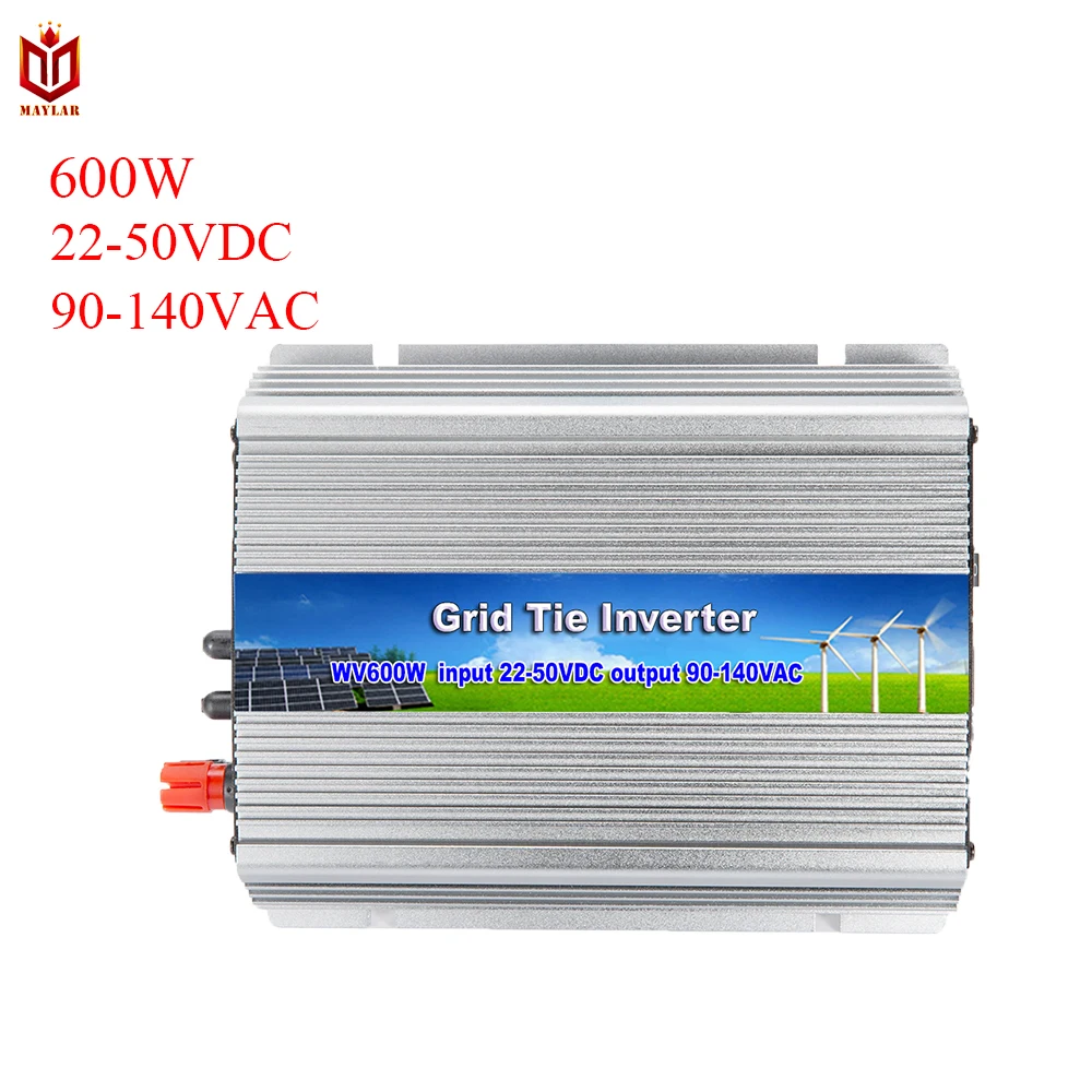 MAYLAR @ Input22-50VDC 600 Вт Сетка галстук чистая синусоида инвертор Output90-140VAC 50 Гц/60 Гц для