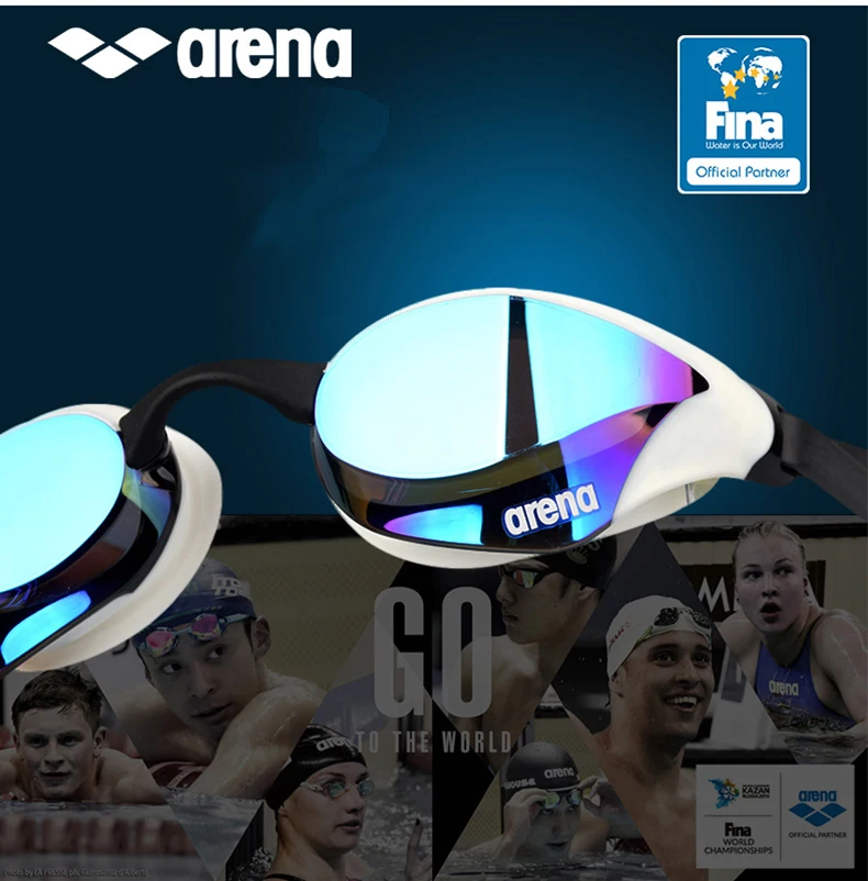 Arena ультра зеркальные очки для плавания для мужчин Профессиональные гоночные очки для плавания Регулируемые очки AGL-180M