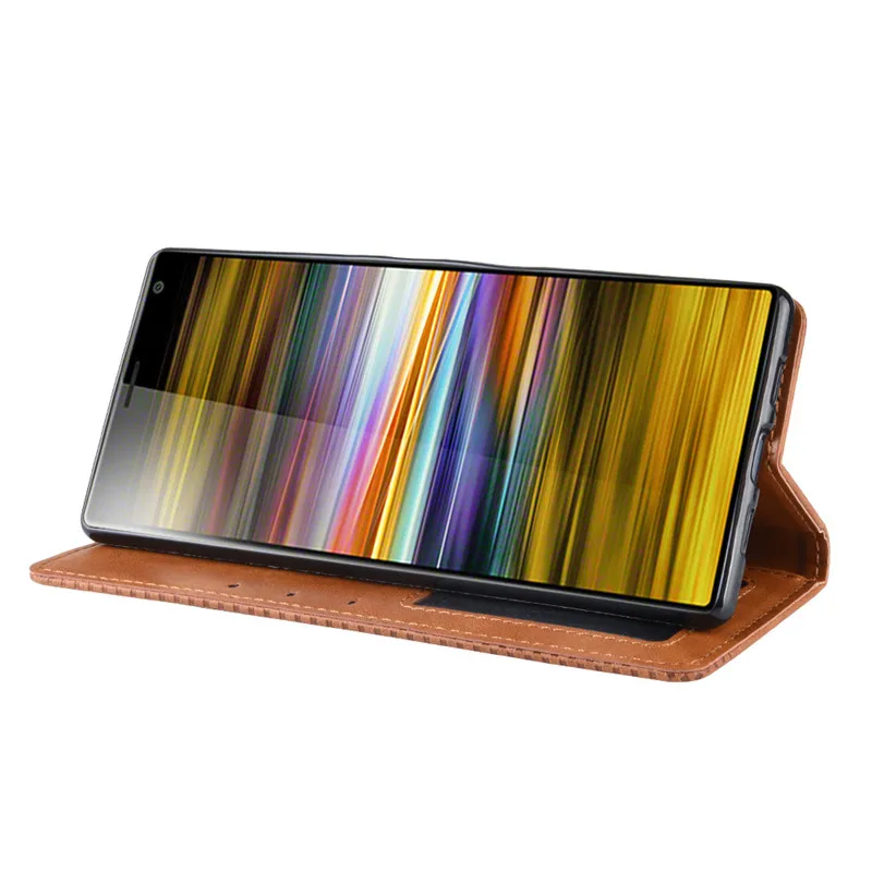 Чехол для Sony Xperia 10 роскошный флип кейс из искусственной кожи чехол телефона Xperia10