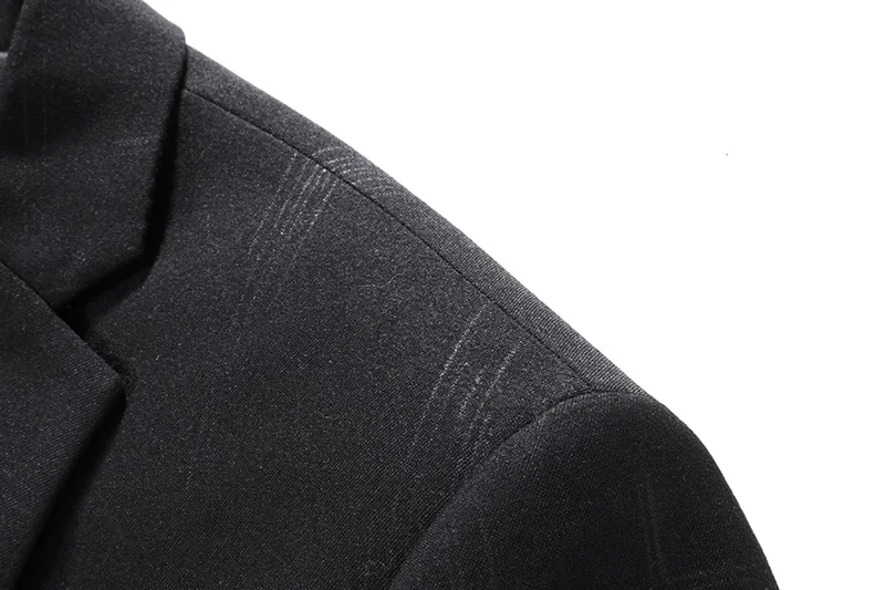 Мужской костюм для отдыха классический блейзер деловой черного цвета модная