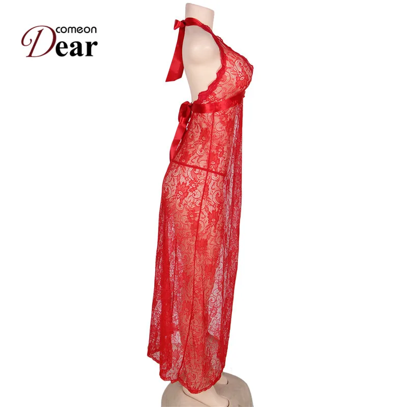 Comeondear кружевное сексуальное нижнее белье больших размеров комбинация с открытой