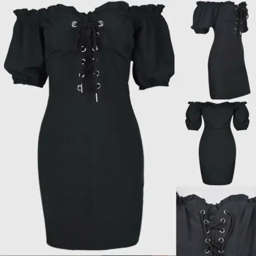 Женское облегающее однотонное Бандажное сексуальное черное платье с открытыми